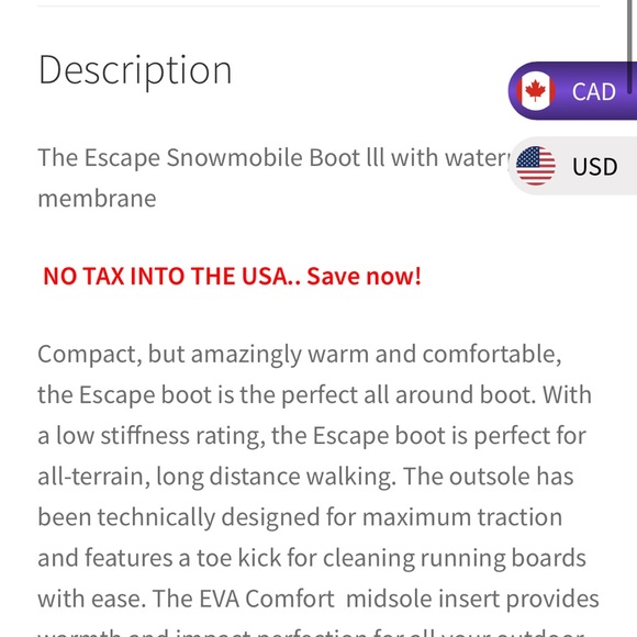 Latinate snowmobile/ice fishing boot - Picture 4 of 10